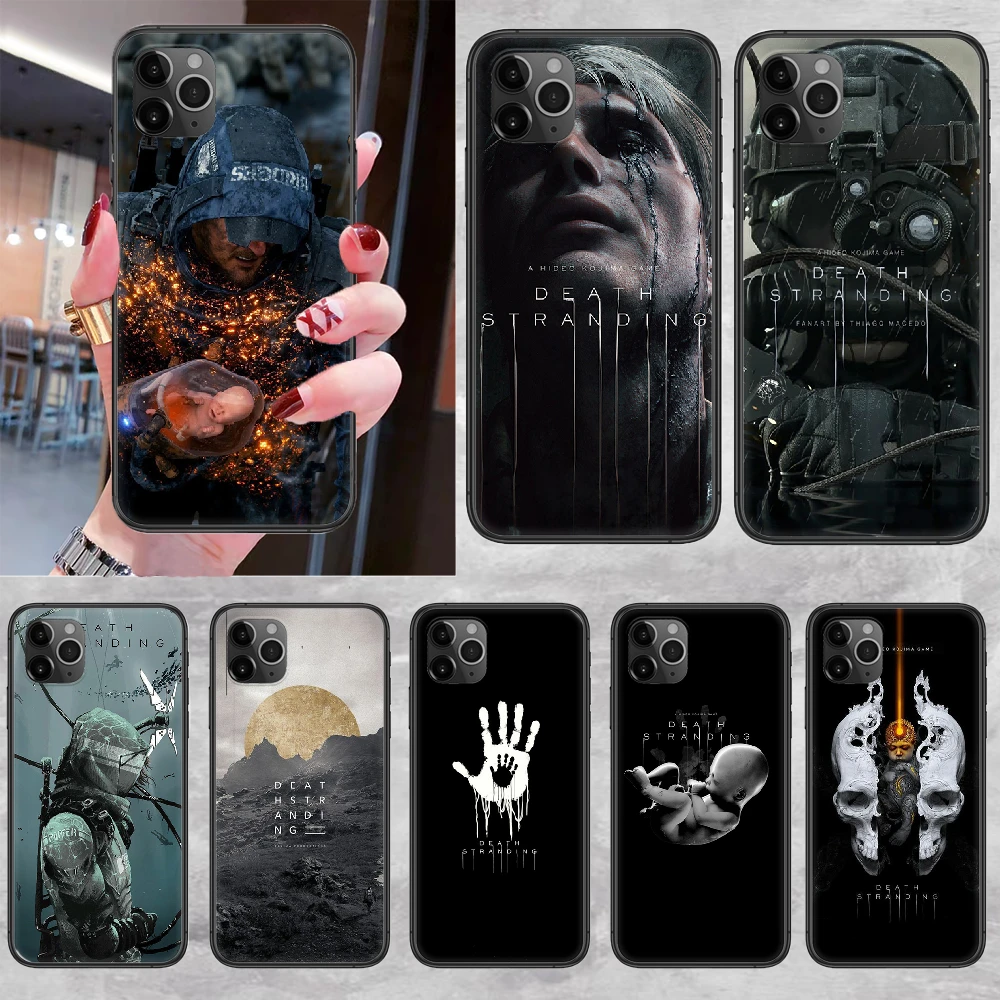 DEATH STRAND GAME Phone Case Cover Hull For iphone 5 5s se 2 6 6s 7 8 12 mini plus X XS XR 11 PRO MAX black 3D funda trend iphone 7 case