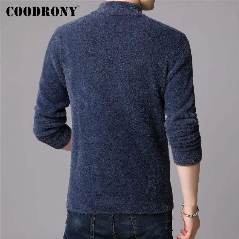 COODRONY Brand Thick Warm Turtleneck Sweaters Winter Sweater Men Casual Pull Homme Soft Cotton Fleece Pullover Men Jersey 91127