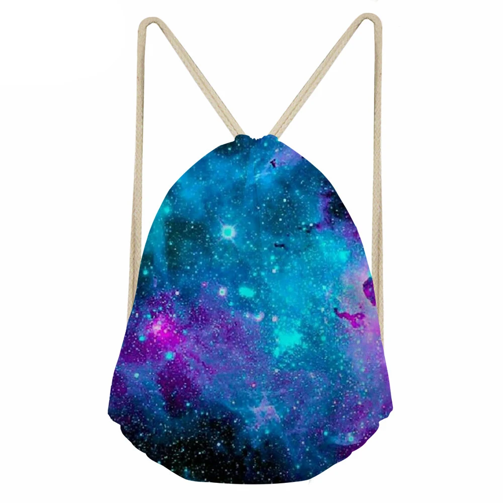 

WHEREISART Women Men Galaxy Star Drawstring Backpack College Students School Drawstring Bag Boys Girls Back Pack Waterproof