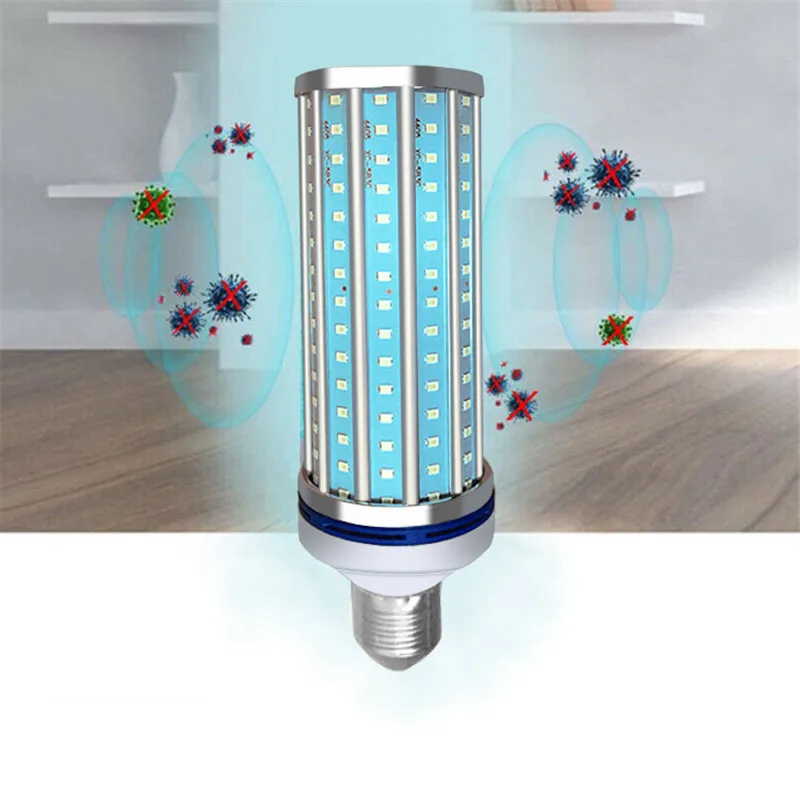 

20W 30W 60W E27 Light Bulb Ozone Germicidal Corn Lamp UVC Led Sterilization Lamp Mites Bacteria Eliminate Germicidal Lamps 110V