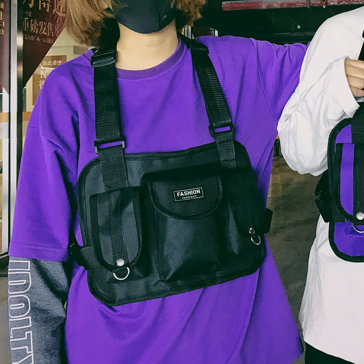 INS онлайн знаменитостей стиль сумка женская стиль корейский стиль Спецодежда тактическая сумка крутой жилет грудь пакет курица Backp
