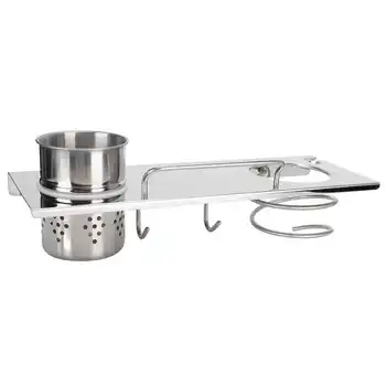 

Wall Mounted Hair Dryer Organizer Silver Stylist Tool Hair Dryer Hair Dryer Hair Dryer Organizer for