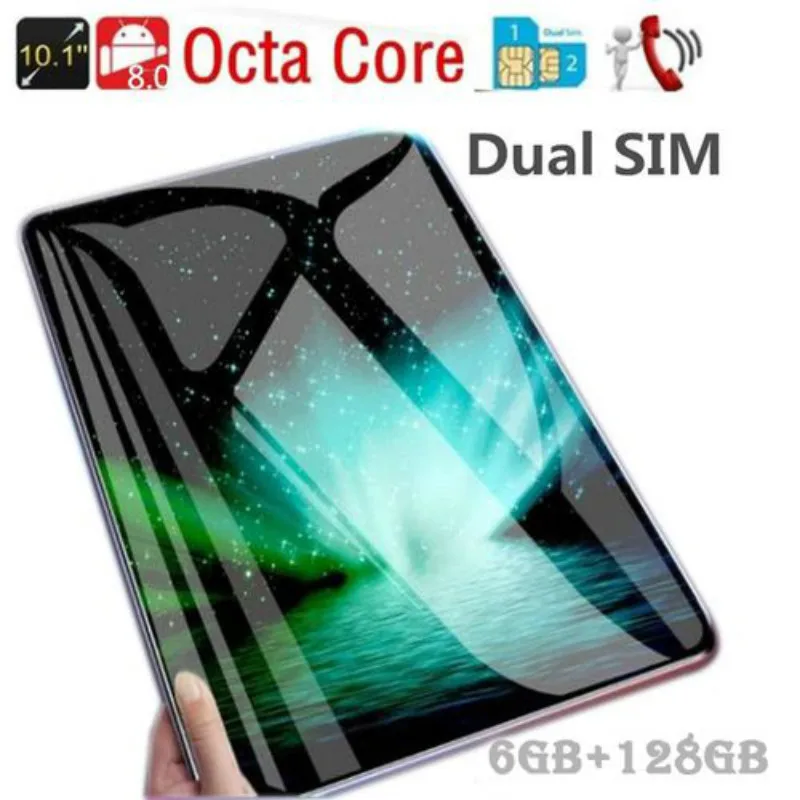 

2020 Hot Sell 10.1Inch Octa Core 6G+128G Android 8.1 WiFi Tablet PC Dual SIM Dual Camera Bluetooth 4G WiFi Call Phone Tablet