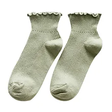 Корейские женские повседневные хлопковые однотонные удобные двойные спицы, вязаные длинные хлопковые носки для женщин 11,22