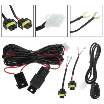 

Car Fog Light Switch Wiring Kit On/Off Switch Wiring Harness Fuse Relay Kit For Chevy Silverado 2500 2500HD 3500HD 2007- 2014