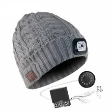 Беспроводная Bluetooth шапочка музыкальная вязаная шапка для спорта на открытом воздухе бег
