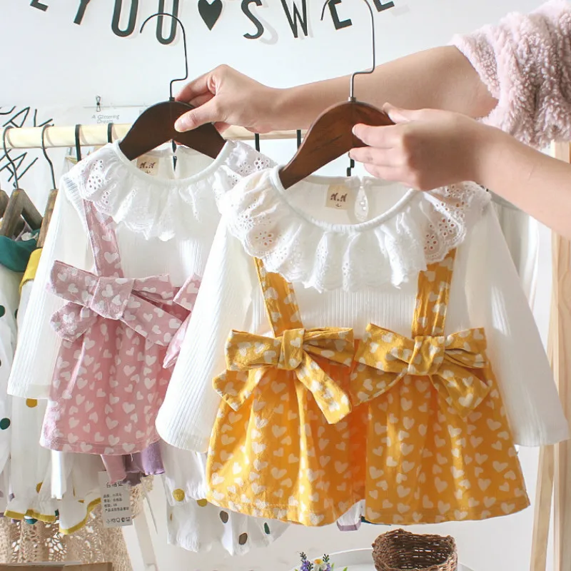 

Baby Kids Girl Dresses Chidlren Clothes Toddler Girl Dress Baby Cotton Long Sleeve Princess Dress Spring Autumn 0-3Y