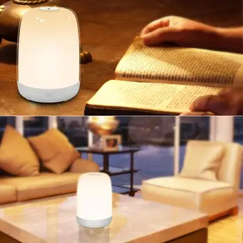 

LED Touch Dimmable Table Lamp Mini Bedside Colorful Atmosphere Night Light
