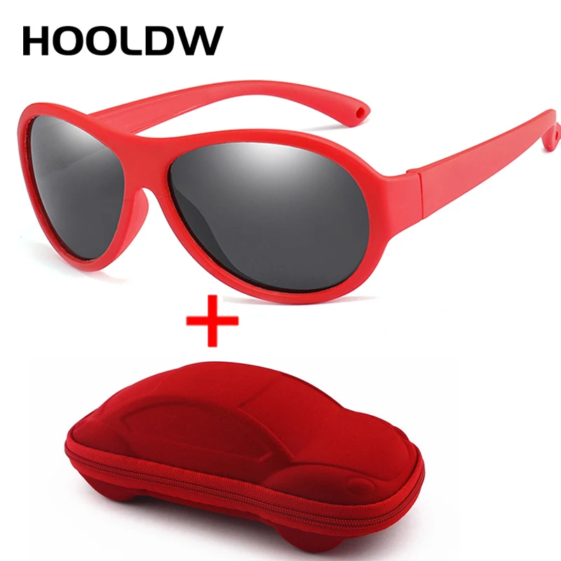 

HOOLDW Polarized Kids Sunglasses High Quality Square Boys Girls Children Sun Glasses UV400 Baby Shades Eyewear Oculos de sol