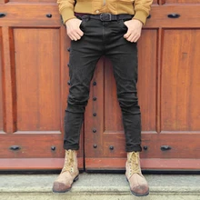 Джинсы для мужчин узкие брюки классические джинсы мужские джинсы дизайнерские брюки повседневные обтягивающие прямые эластичные брюки K282