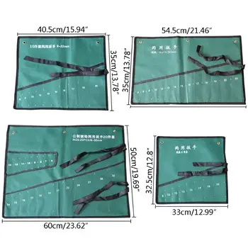 

Pockets Spanner Wrench Roll Up Storage Organizer Bag 649E