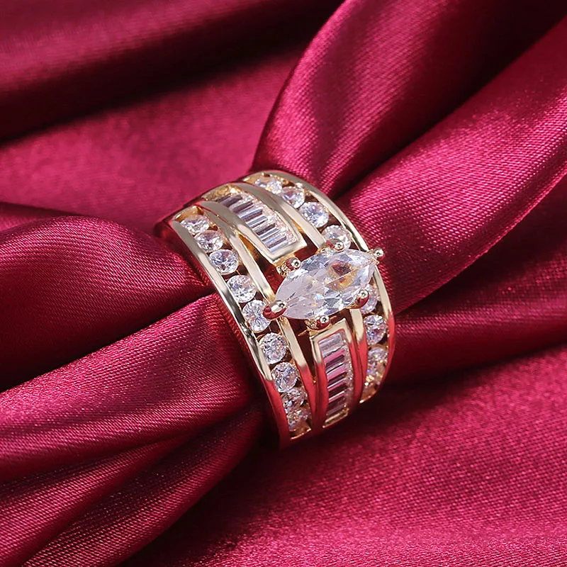Роскошное Королевское Стильное кольцо Древний Египет корона с микро проложенным циркониевым камнем Коктейльные Вечерние кольца нео-готическое ювелирных изделий O3P337