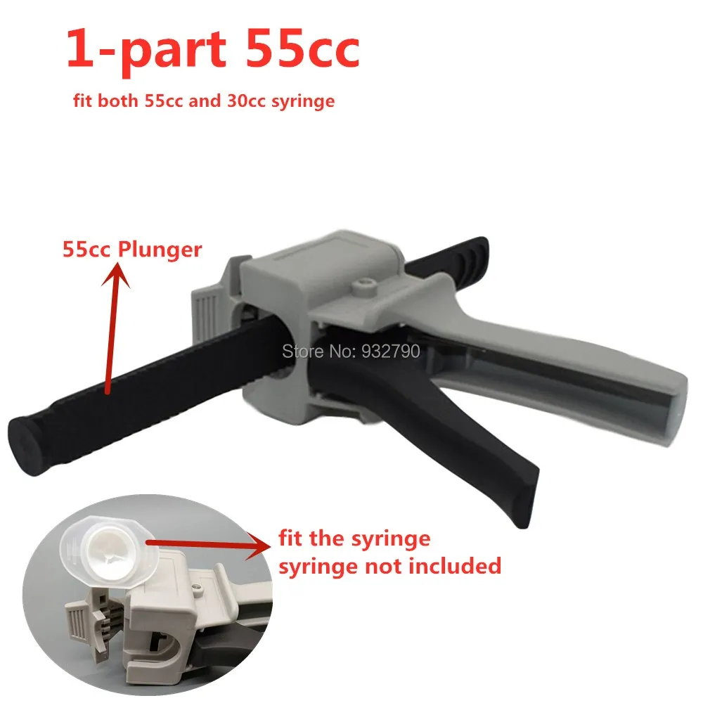 10:1 1:10 Mix Ratio 30cc 55cc 75ml Manual Epoxy Applicator Dispensing Gun Dispenser Epoxy Gun Adhesive Caulking Gun Caulk Guns