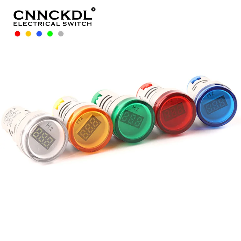 22mm Round Ac50500v 099hz Led Small Digital Display Frequency Meter