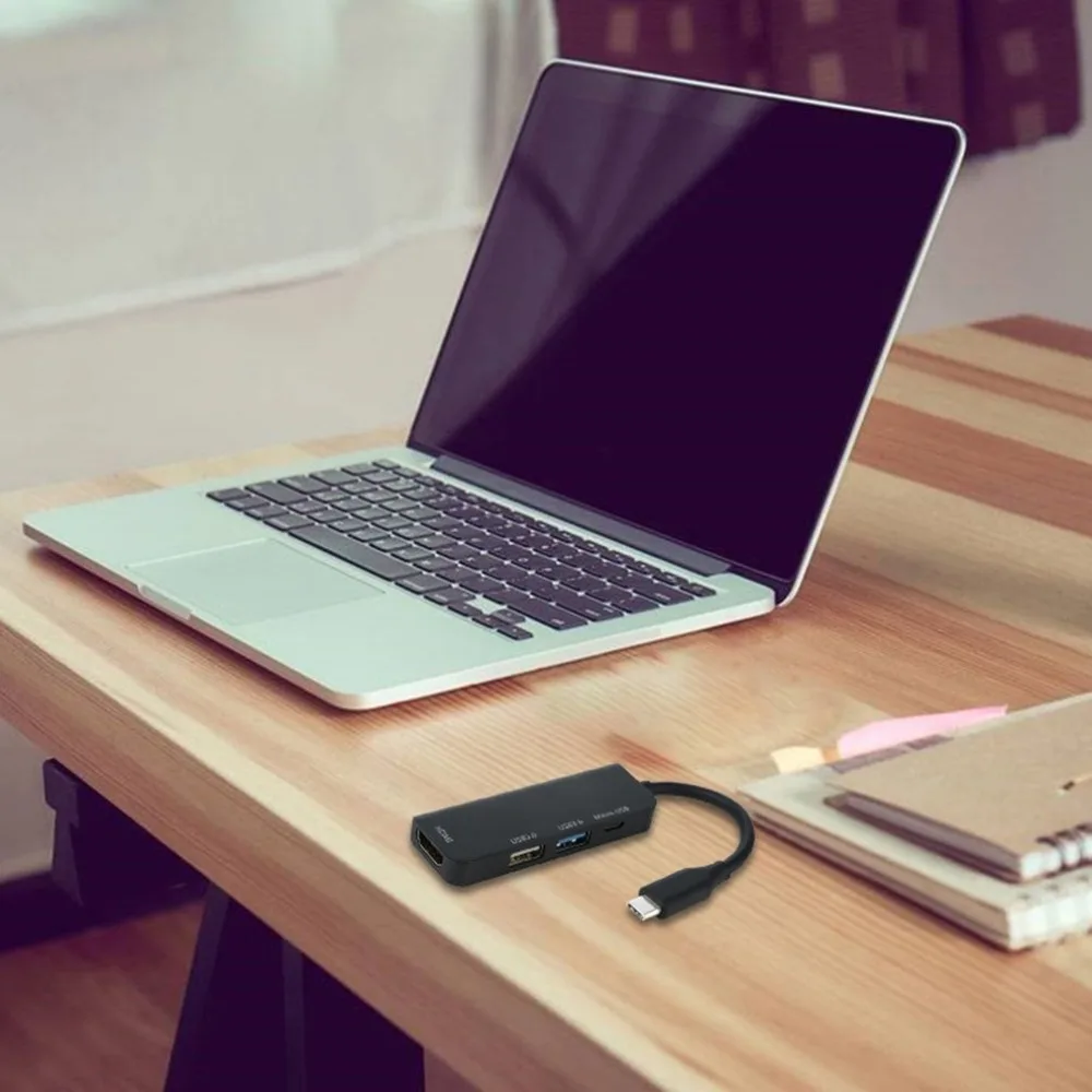 Концентратор адаптер Tpye-C к Micro USB 2,0 USB 3,0 HDMI 4 порта разветвитель USB порт концентратор разветвитель для ПК компьютер