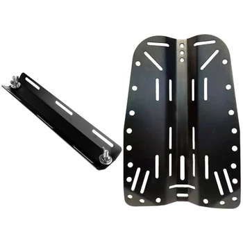 

1 Set Aluminum Single Tank Adapter with Bolts and Nuts & 1 Pcs Diving Technique Backplate Diver Bcd Plate