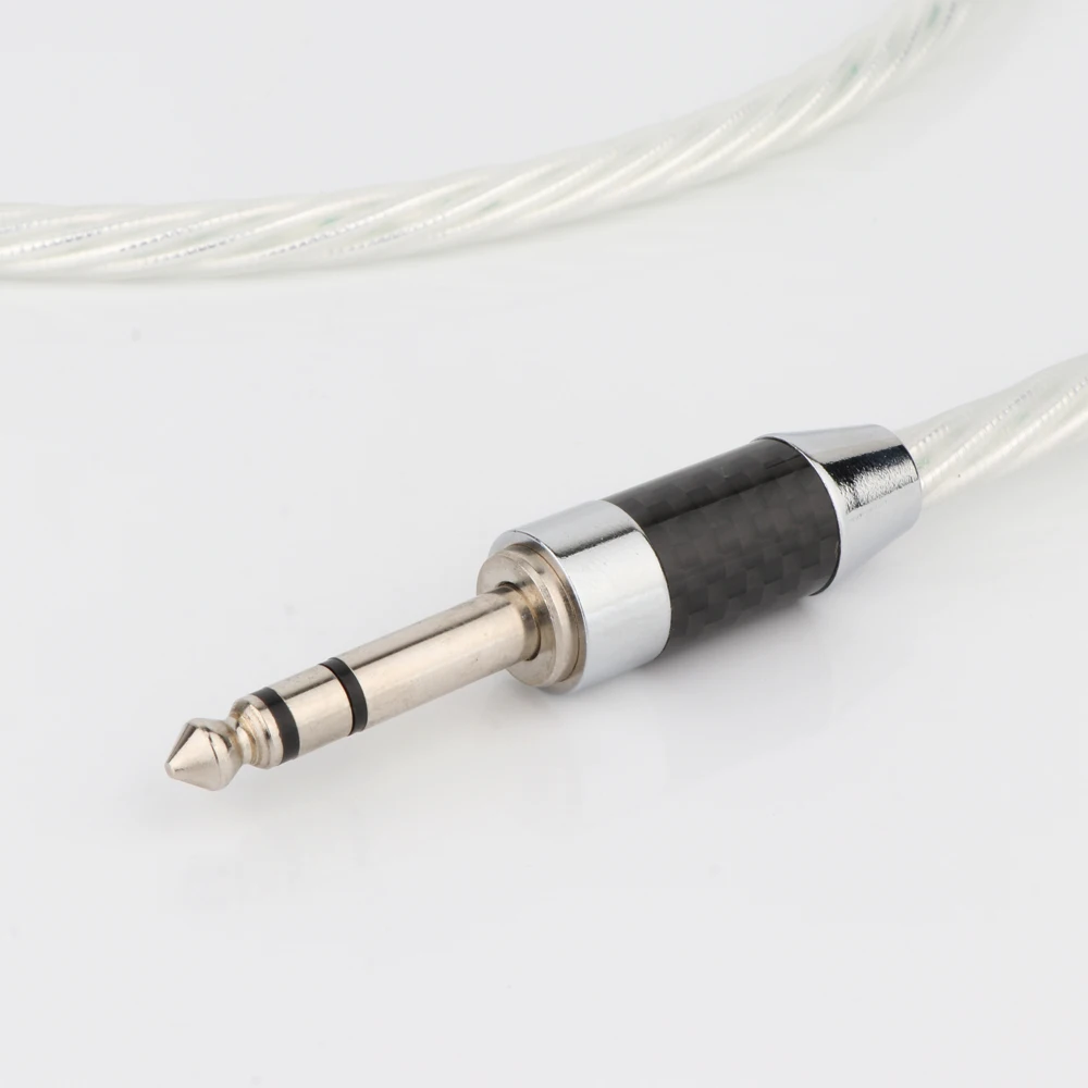 HIFI 6 Kerne OCC Kupfer versilbert 6,35 mm auf Dual 2x 3 Pin Stecker XLR/RCA Stecker – Detail 1