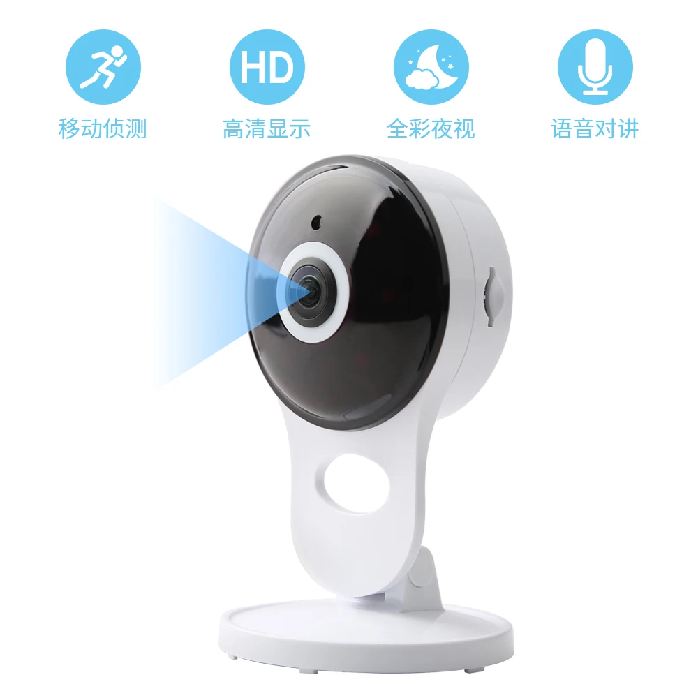 Wi Fi камера N_eye HD 1080P профессиональная IP ночного видения панорамная домашняя рыбий