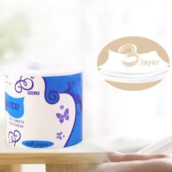 

Ultra Strong Toilet Paper Smooth Soft Premium 3 Layers Toilet Paper Roll Home Kitchen Professional Series Toilet Tissue