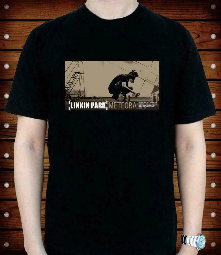 Новый Linkin Park Meteora альбом США размер футболка S M L XL 2XL Xxxl Zm1 Настроить Футболка |