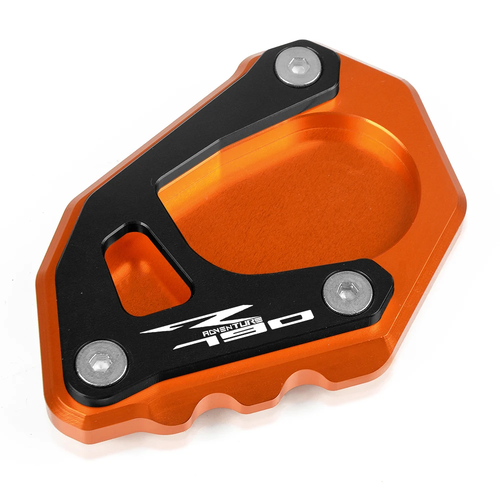 Orange-Blcak Для KTM 790 Adventure S 790 Adventure R мотоциклетные алюминиевые подставки, боковая подставка, опорная пластина, расширение - Цвет: Orange-Blcak