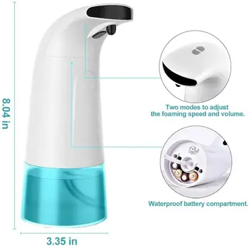 

Automatic Induction Foam Soap Dispenser Adjustable Foaming Dispenser with 2 Levels Dispensing Volume for Tap,Bathroom, Kitchen