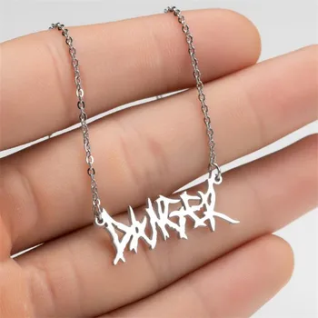 

Gold Color Chains Stainless Steel Custom Name Necklace Personalized Collier Lettre For Women Men Jewelry Friends Gift