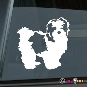 

Shih Tzu Sticker Die Cut Vinyl - lion dog window decal
