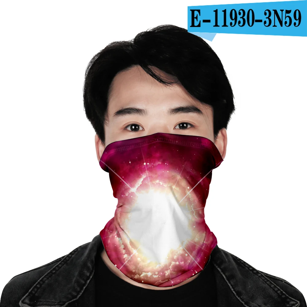 

Washable Outdoor scarf Hip hop Scarf shawl Starry Sky Dustproof Keep Warm Scarf 3D Printing Mouth Masks Sun Protection Mask