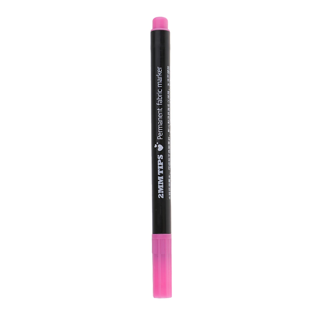 2mm T-Shirt Permanent Fabric Paint Marker Pen Textile Clothes Shoes DIY Craft