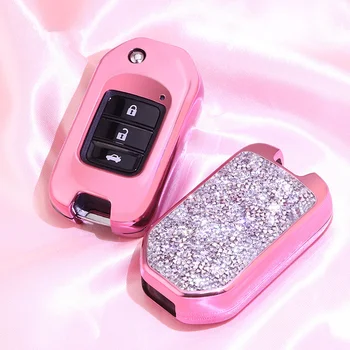

Car Key Protection Case Cover Shell Protect Covers for Honda Civic XRV CR-V HR-V Accord VEZEL CITY Jade Crider Odyssey 2015-2018