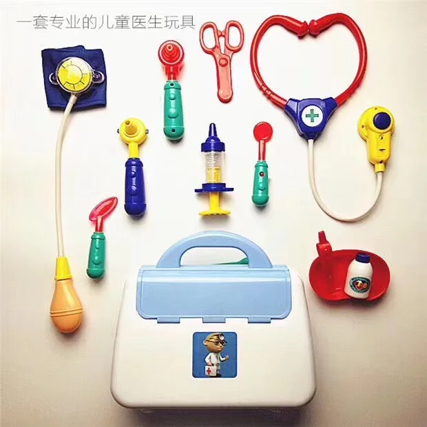 Douyin Стиль Знаменитостей медицинский кабинет доктор Out-call 13 шт. набор детский игровой дом модель звук и светильник игрушечный набор врача