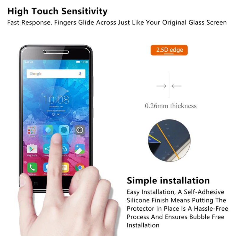 Закаленное стекло 9H HD для Lenovo A328 A390 A5 A516 A526 A536 Высокопрочное A60 Plus A65 A606 A616 на A630