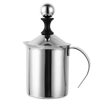 

800Ml Cappuccino Japanese Double Stainless Steel Hand Milk Frother Milk Frother Coffee Appliance