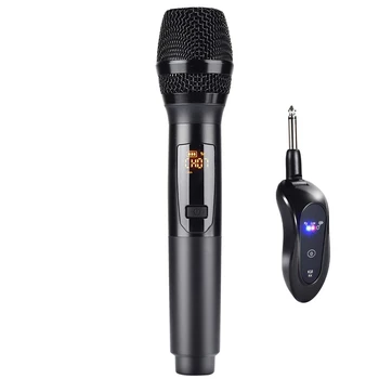

UHF Wireless Handheld Dynamic Microphone & Receiver Rechargeable for Outdoor party Wedding Bar KTV Live Show School Karaoke