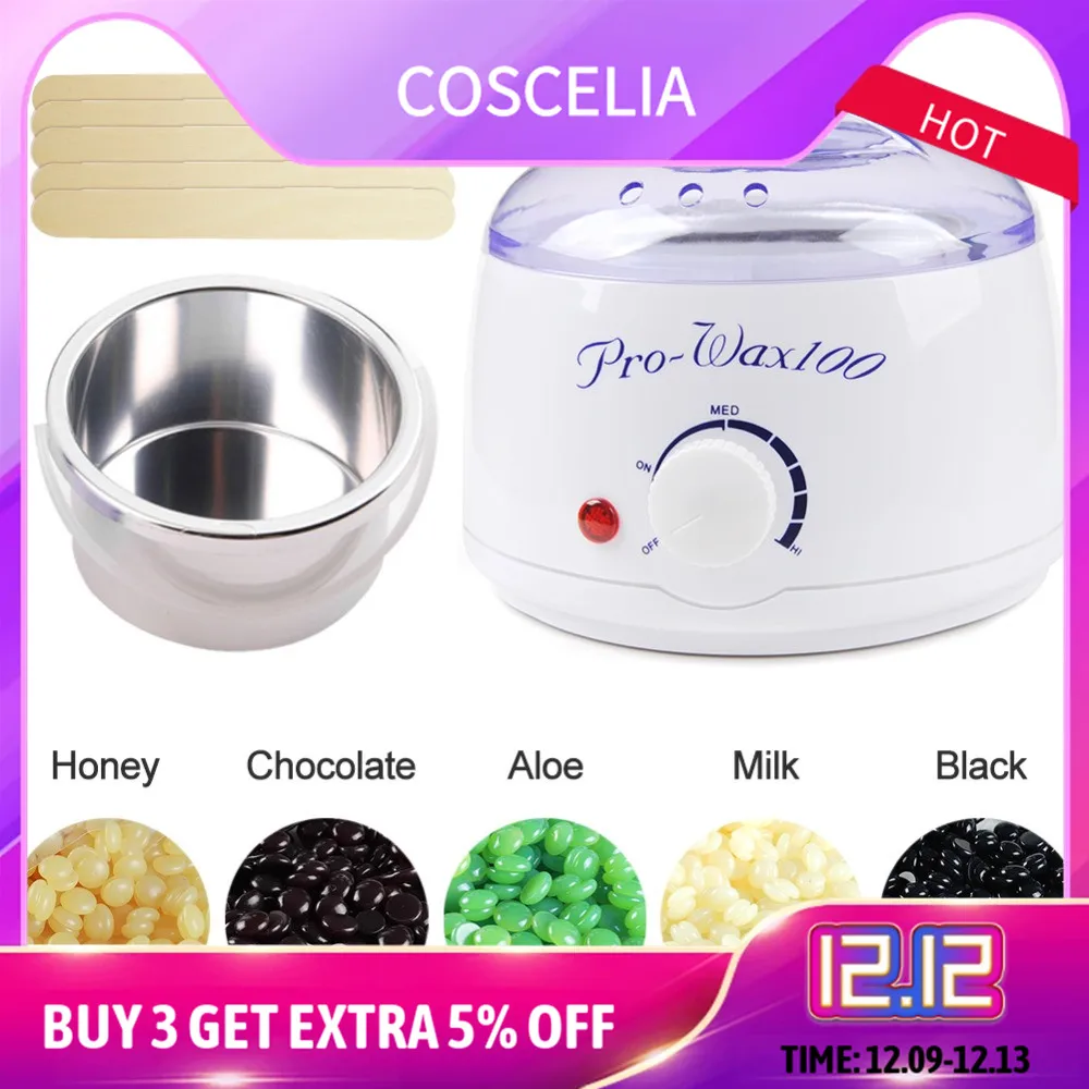 Ceny Do włosów narzędzie do usuwania profesjonalny podgrzewacz wosku Mini SPA dłoni stóp parafina z fasoli 10 sztuk kije zestaw do woskowania