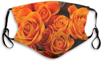

ENVEkD Fillter Cloth for Men Orange Rose Warm Cold Cloth Anti Dust Ear Loops for Running Double Protectioncolor65.9X7.9in