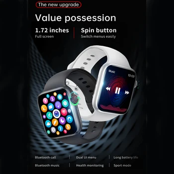 IWO 13 Pro T800 Smartwatch 2021 1.72 Inch Bluetooth Call DIY Dail Fitness Bracelet Smart Watch Men Women PK IWO W46 W56 Series 6 2