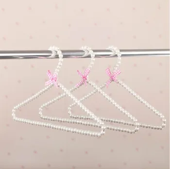 

[Free shipping] Top Quality Delicate White Pearl Hanger for Dresses/ Beads Hanger (12 pieces/ Lot)