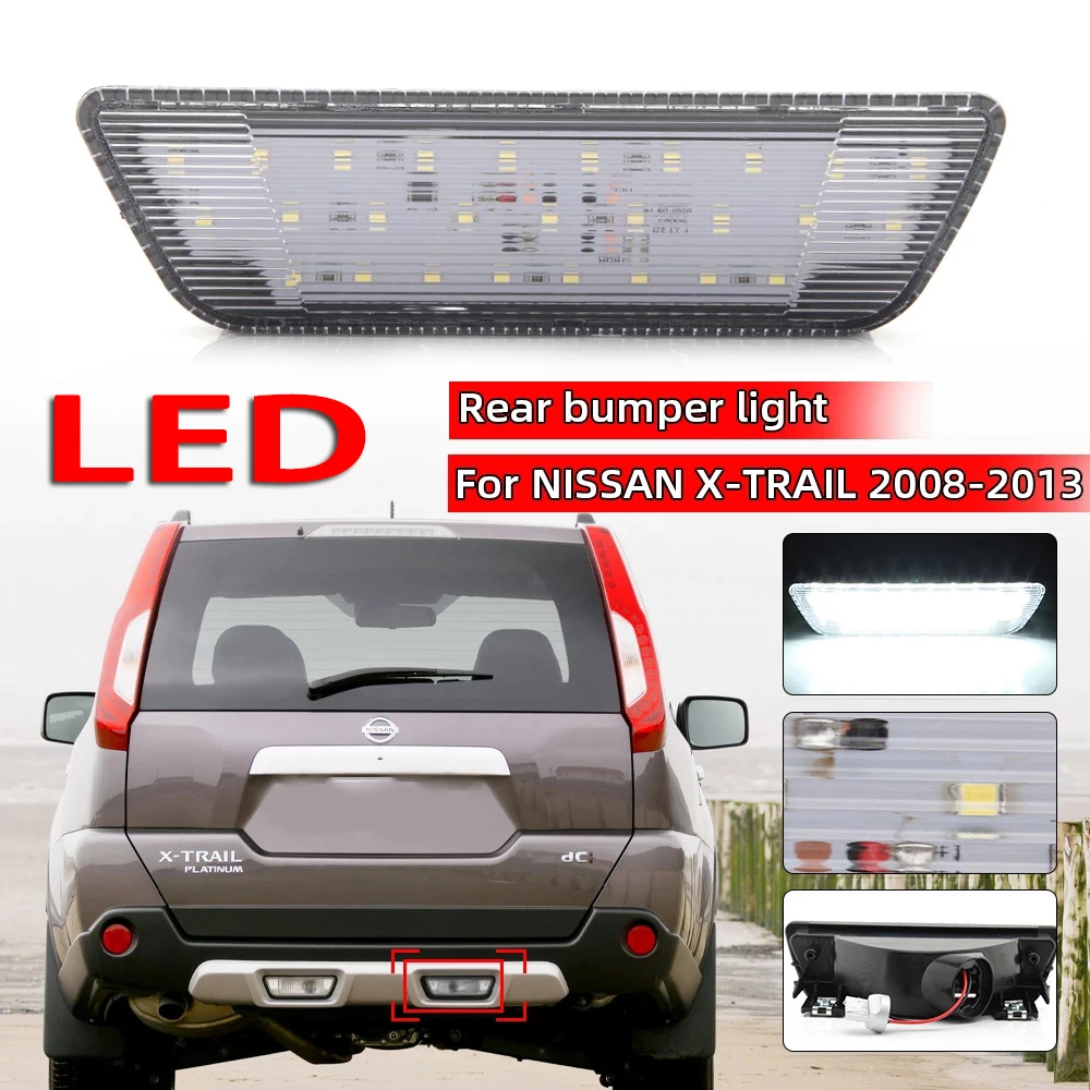 MZORANGE LED Right Rear Bumper Light For Nissan X-Trail 2008 2009 2010 2011 2012 2013 Tail Brake Signal Stop Lamp Accessories |
