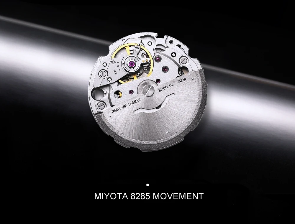 CADISEN 2021 Men Watches Swimming 10Bar Waterproof Screw Crown Japan Miyota Movement Mechanical Watch Newest Version Wristwatch