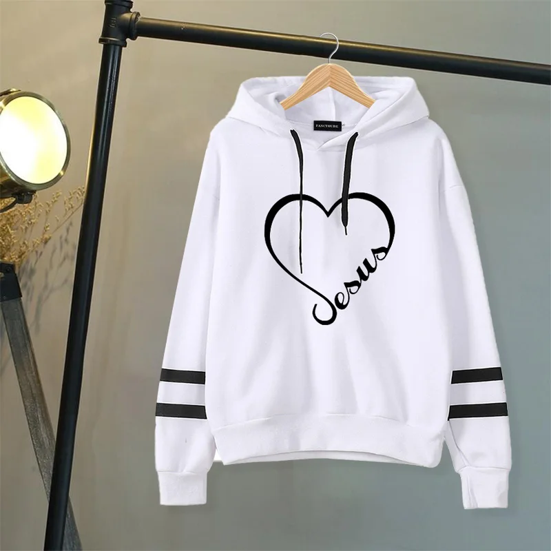 Sudaderas de mujer JESUS Christian Рождественский Свитшот женская уличная Толстовка Harajuku с