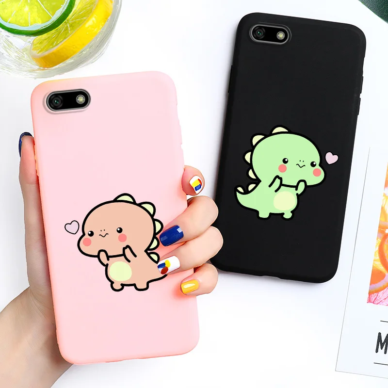 

Y5 Prime 2018 Case On for Huawei Y5 2018 Case 3D Painted Silicone Candy Color Case For Huawei Y5 2018 Y 5 Prime 2018 Bumper Case