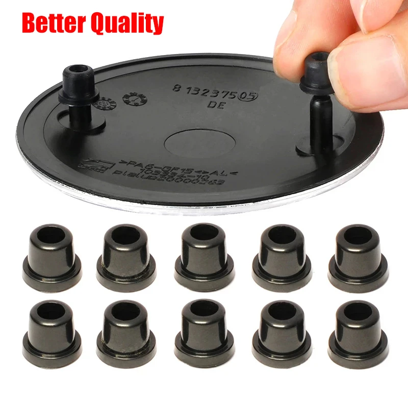 10pcs Hood Logo Trunk Emblem Fastener Grommets For Bmw 1 3 5 7 Series