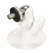 Подставка держатель для камеры видеонаблюдения белого цвета 90 градусов металлическое настенное крепление вращающийся потолочный кронштейн