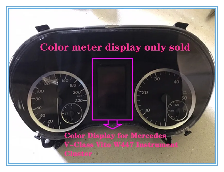 Speedometer Dashboard Color LCD Display for Mercedes V-Class Vito W447 Instrument Cluster 2014-2020