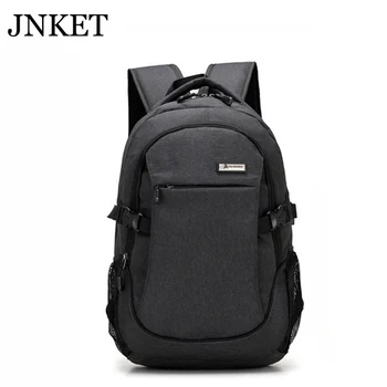 

JNKET Business Trip Leisure Men‘s Shoulders Bag Laptop Bag USB Interface Charging Backpack Knapsack Outdoor Travel Bagpack