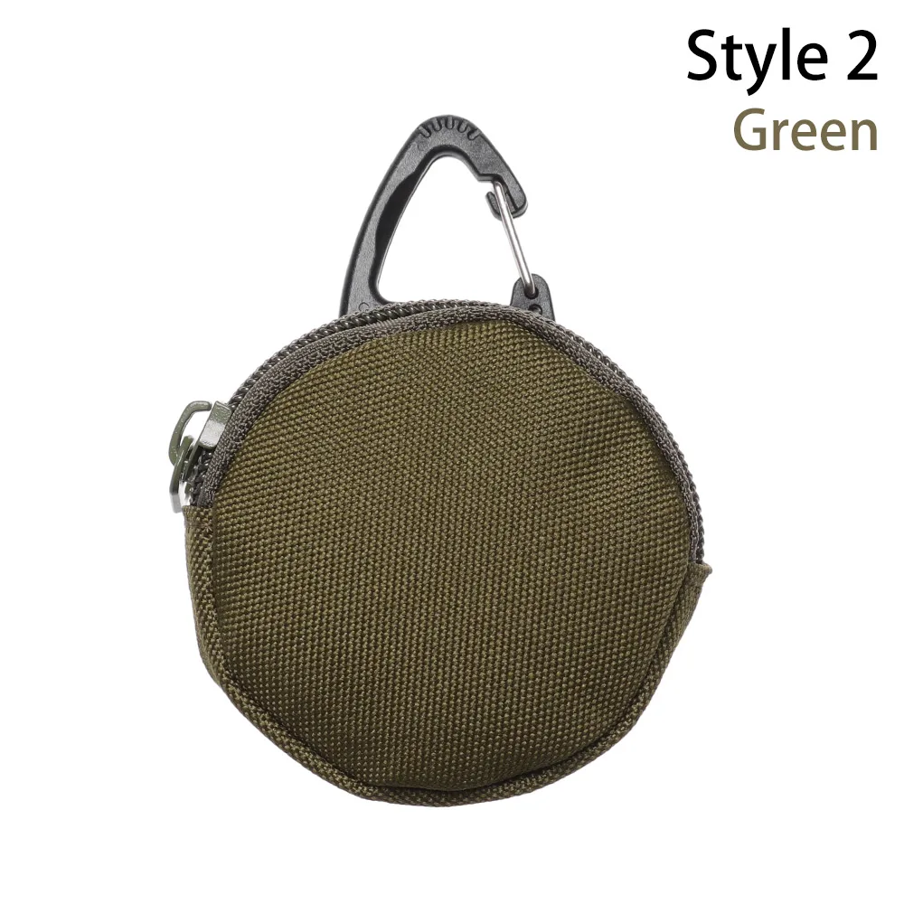 Style 2-Green 900D тактический Molle военный чехол для бега сумка для наушников Портативный Ключ портмоне с крюком мини Карманный держатель для ключей походные сумки - Цвет: Style 2-Green