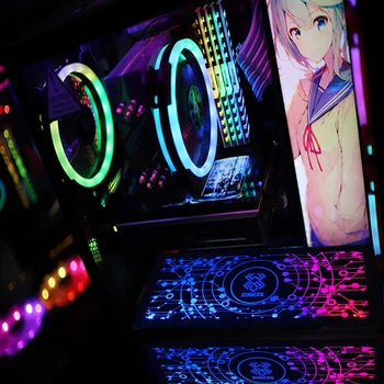

Customized GPU Decorative Backplate Lighting LED OEM Acrylic Backplane Graphics Card Backboard