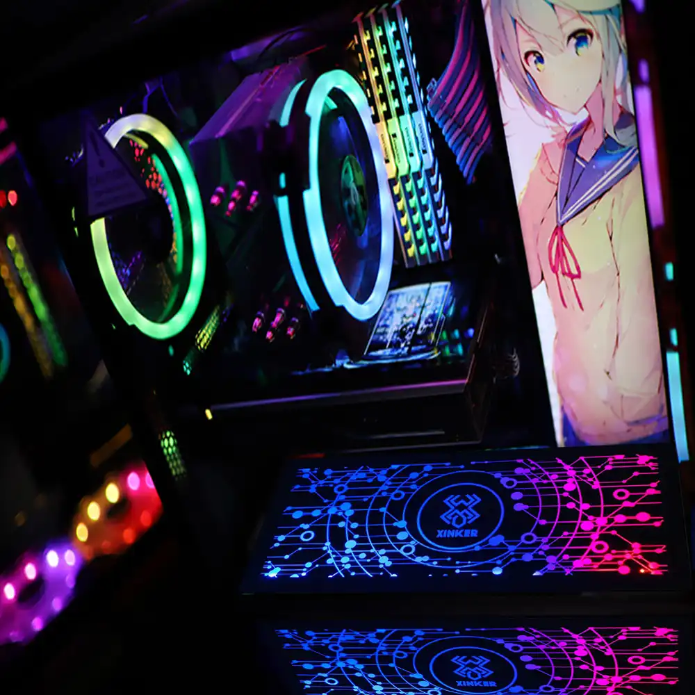 カスタマイズされた Gpu 装飾バックプレート照明 Led Oem アクリルバックプレーングラフィックスカードバックボード Fans Cooling Aliexpress